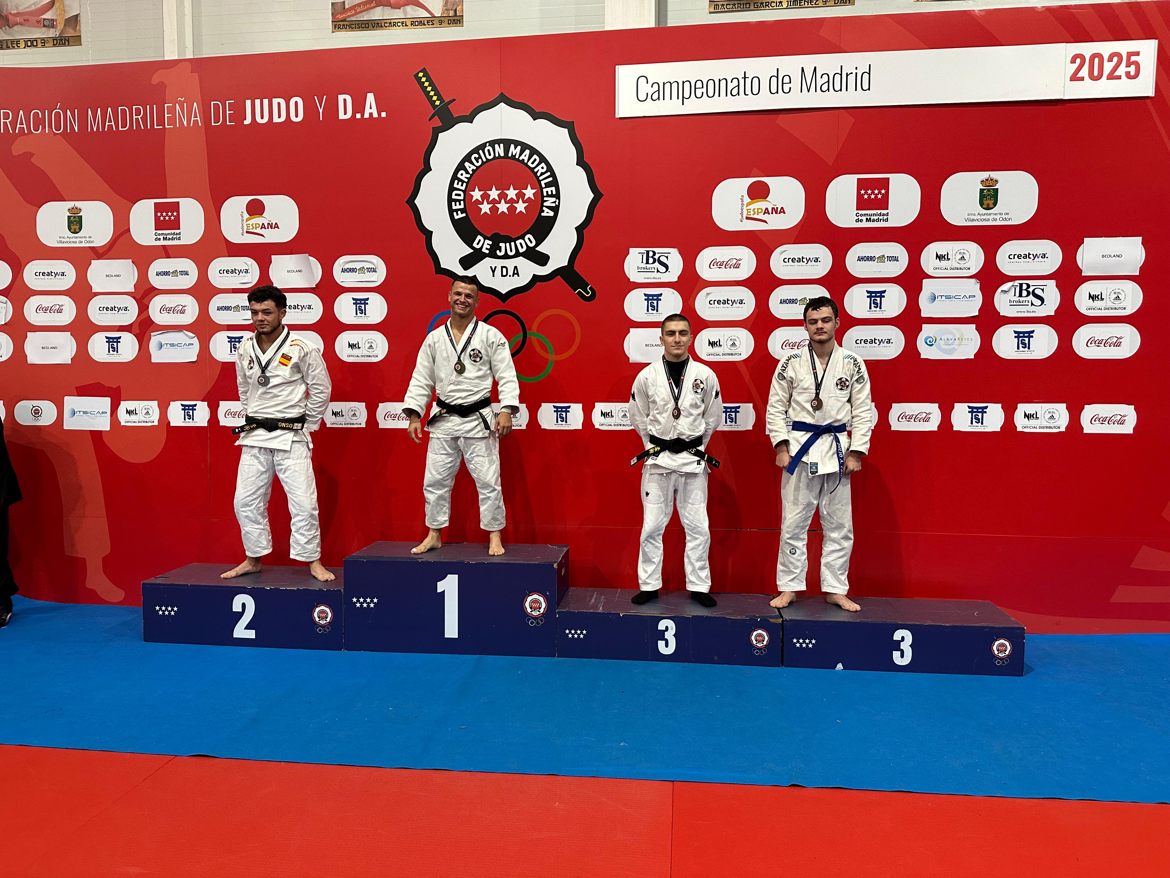 7 medallas en el Open Nacional de Jiu-Jitsu. Madrid 16-11-25. Resultados